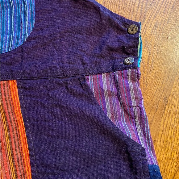 Boho Colorful Patchwork Overalls - Picture 4 of 9